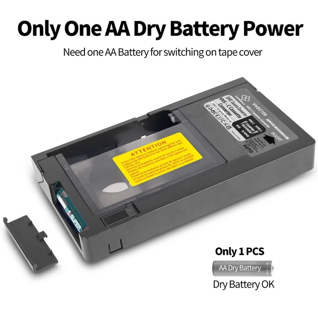 VHS-C Cassette Adapter – Play & Record S-VHS-C & S-VHS Tapes On Standard VCR, One-Key Control, Motorized