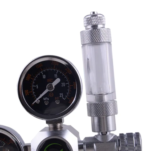 CO2 Regulator Aquarium Dual Gauge Display With Bubble Counter And Check Valve 3