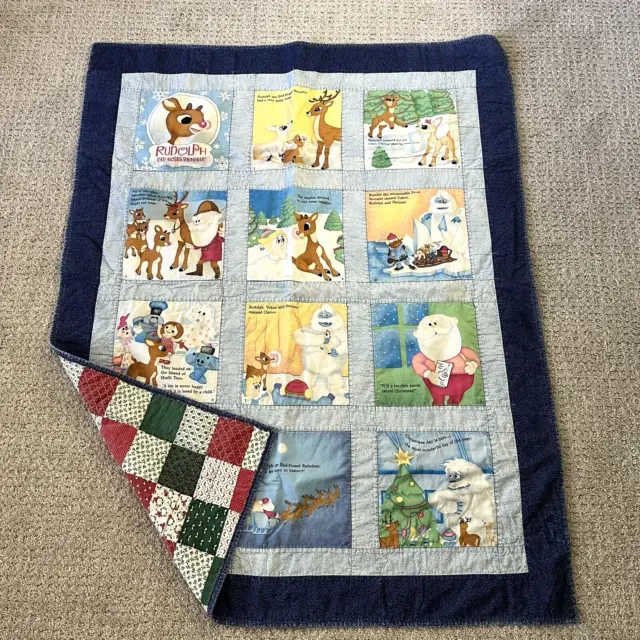 Handmade Rudolph Quilt Land of Misfit Toys Abominable Snowman Story Blanket