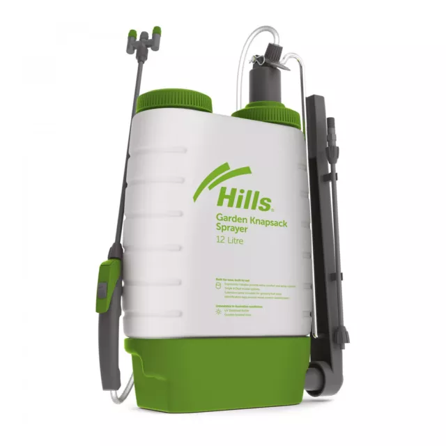 Hills Garden Knapsack/Backpack Durable Water Pump Pressure Spray Bottle 12L