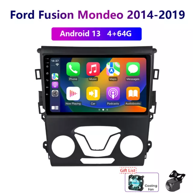Wireless Carplay Android13 4-64G Ford Fusion Mondeo 2014-19 Car Stereo Radio GPS