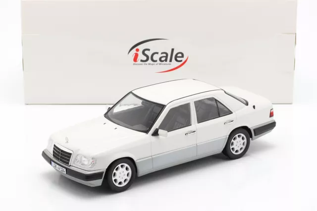 Mercedes-Benz E-Klasse (W124) Baujahr 1989 arktiswei� 1:18 iScale