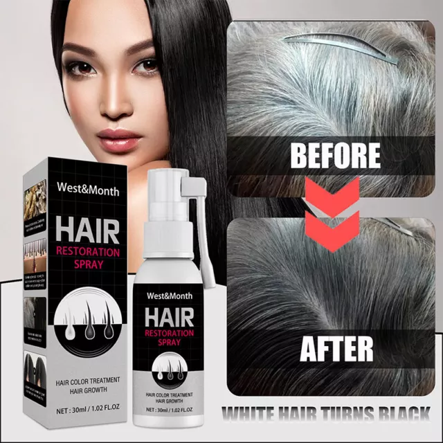 ❀ Haar Reparatur Trockenheit Haarpflege Schwarz Haarspray Haarwachstum Spray 2