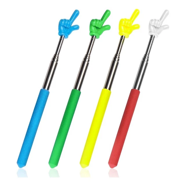 Bâton De Pointage Interactif – Pointeur Main Pour Enseignant, Spectacle, Fête, Réunion (47 Cm, Rouge)