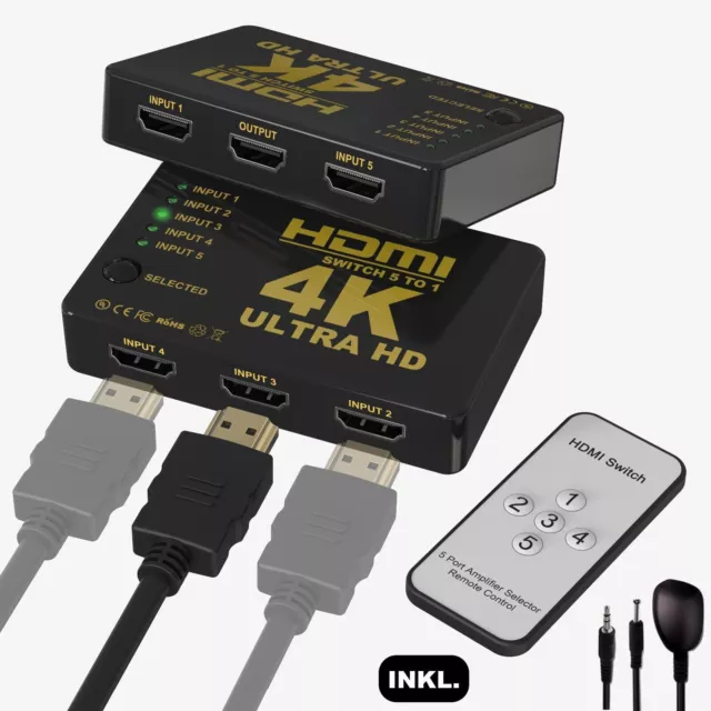 Répartiteur HDMI adaptateur répartiteur à découpage filaire ultra HDCP 3D
