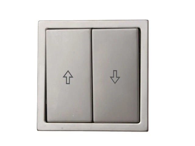 Interruttore tenda incl. telaio, rivestito acciaio inox; GAO