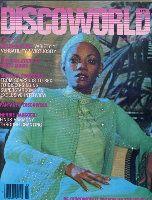 DISCOWORLD MAGAZINE September 1977 Melba Moore, Herbie Hancock Marilyn ...