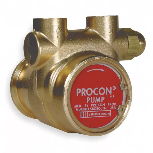 PROCON, 112A025F11CA 250, 3/8" Brass Rotary Vane Pump, 35 Max. Flow (GPH)