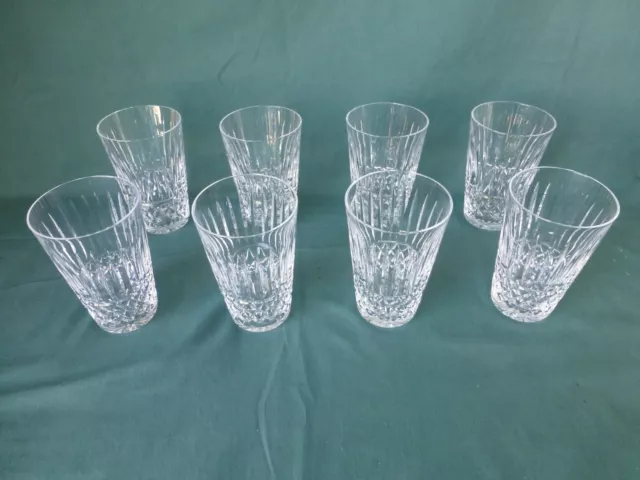 Eight Waterford Crystal Tramore Maeve Pattern High Ball Tumbler Glasses 5"