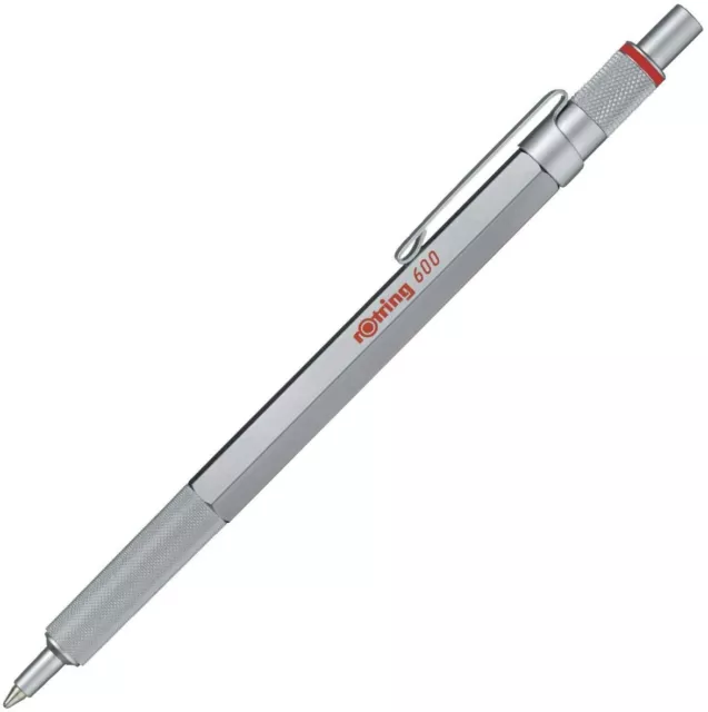Rotring 600 Series Ballpoint Pen in Silver - NEW in Box