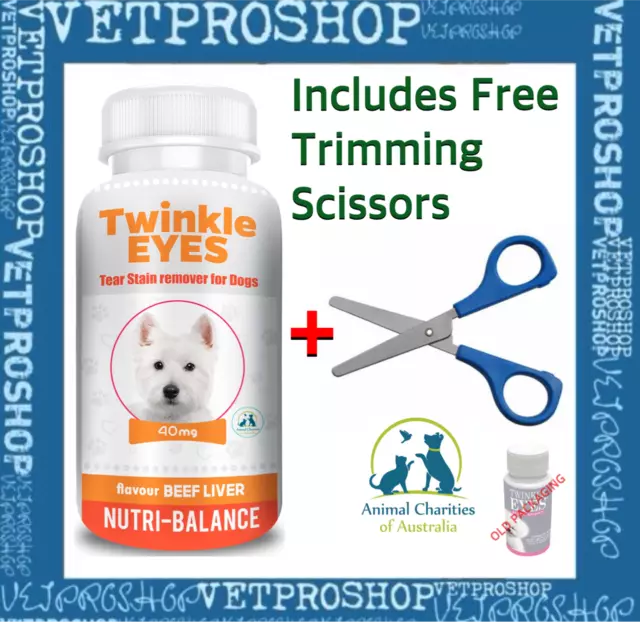 TWINKLE EYES Tear Stain Remover For Dogs - BEEF LIVER FLAVOUR - 40g - UK/Europe