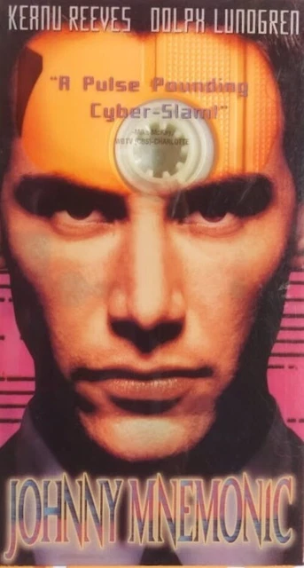 Johnny Mnemonic (VHS, 1995) Keanu Reeves Dolph Lundgren Ice-T Dina Meyer