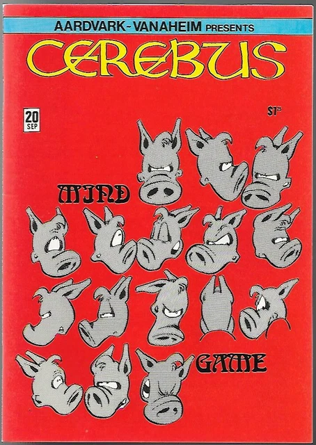 Cerebus #20, Aardvark-Vanaheim 1980, Dave Sim VFNM Autographed by Dave and Deni!