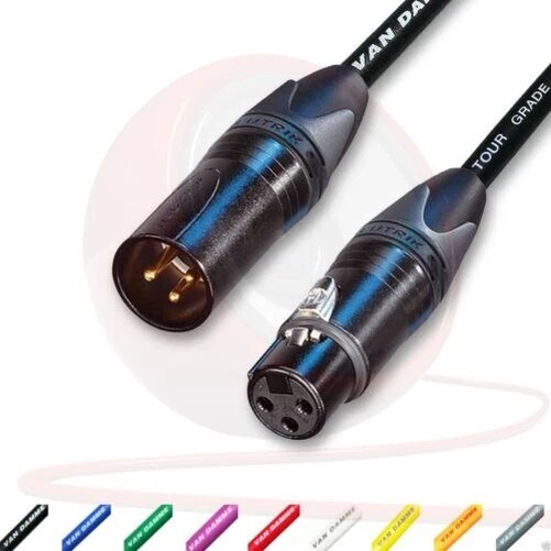 Van Damme Starquad Symetrique Câble. Meilleur Neutrik Doré XLR à Microphone Fils