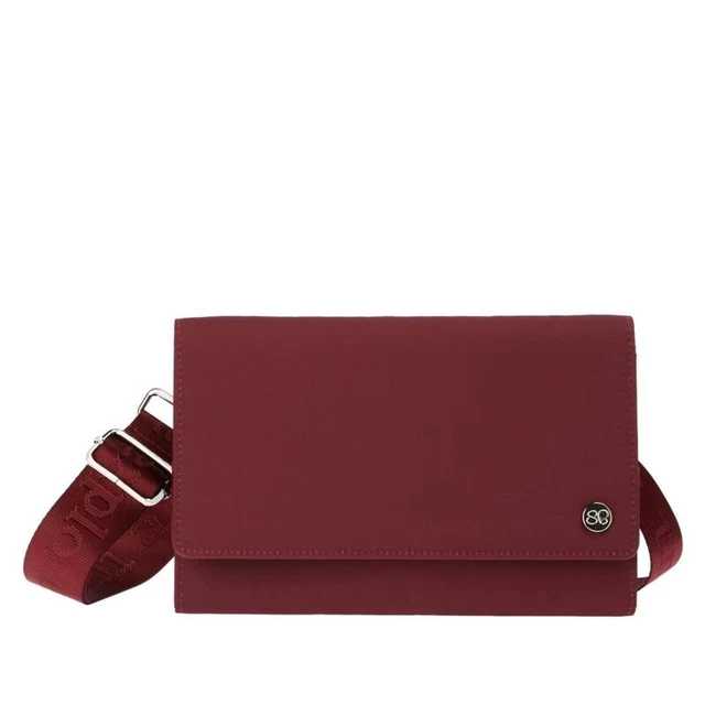 Samantha Brown Travel Organizer Crossbody - Burgundy