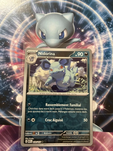 CARTE POKÉMON REVERSE Nidorina 030/165 MEW Ecarlate Violet Pokémon 151 ...