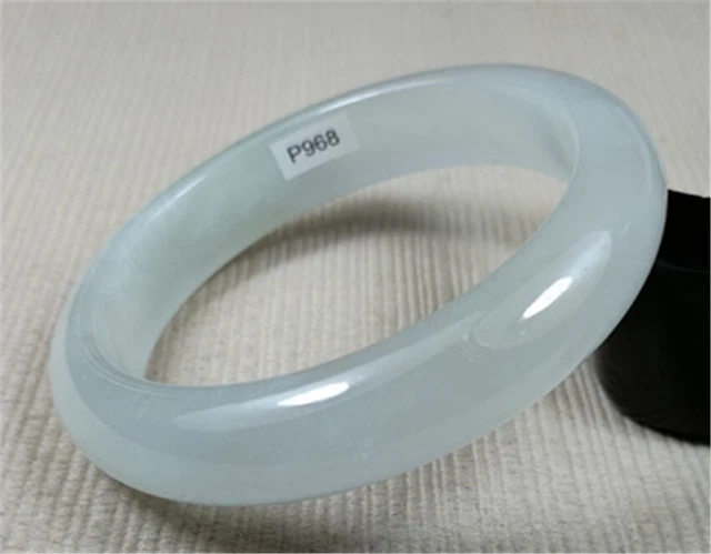 52MM Natural Ice Jadeite Jade Bracelet Bangles Jadeite Jade Bracelets (Trumpet)