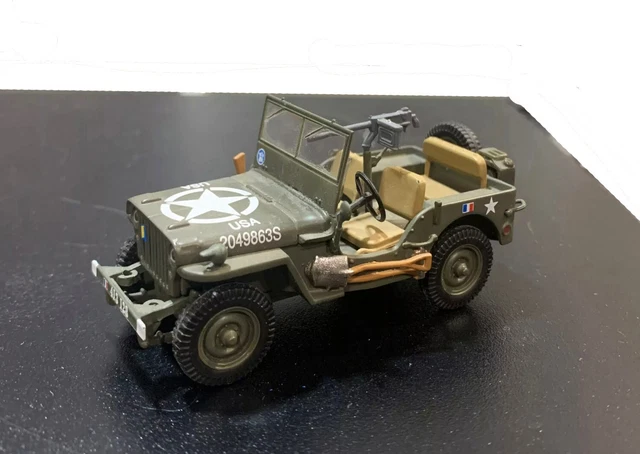 LJ599 GATE 01063 1/18 1 18 Laurel et Hardy Ride on the Willy Jeep vert kaki | Achetez sur