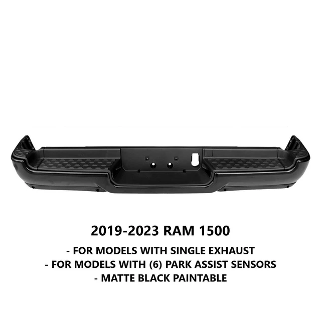 NEW COMPLETE REAR Step Bumper Assembly For Single Exhaust 20192023 RAM