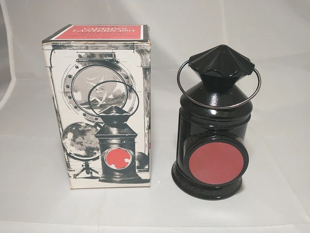 Avon Railroad Captains Lantern 1864 Glass Bottle Cologne Vintage Full With Box