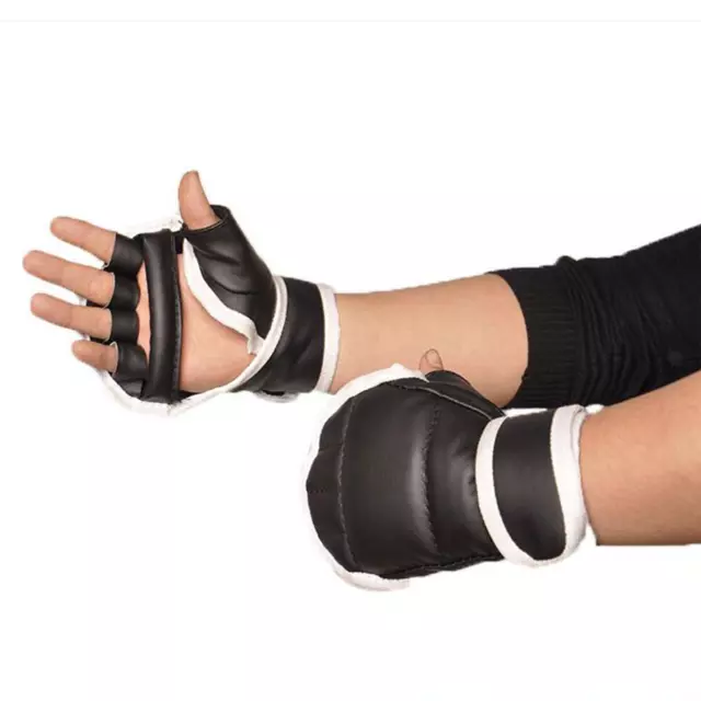 Gants de boxe demi-doigt Mma pour Muay Thai Grappling Sparring