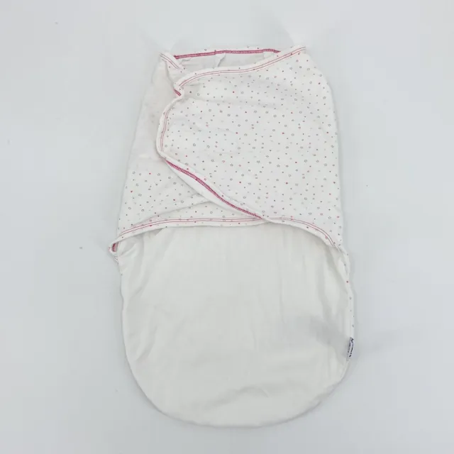 Nested Bean Baby Zen Swaddle Classic Weighted Sleep Wrap Sack Pink Stars 0-6 Mo.