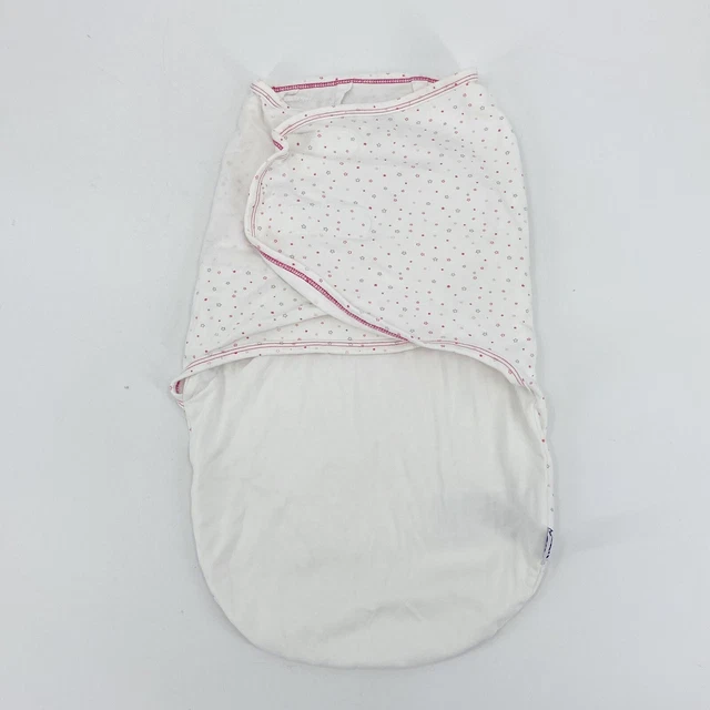 Nested Bean Baby Zen Swaddle Classic Weighted Sleep Wrap Sack Pink Stars 0-6 Mo.