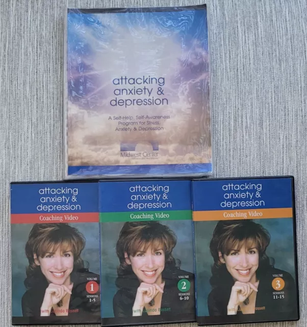 Midwest Center Attacking Anxiety & Depression-Self Help 16 CD's & 3 Videos