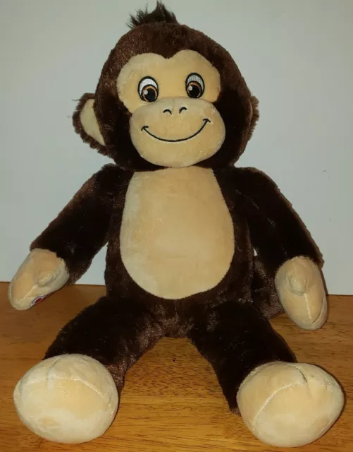 Build A Bear Curious Monkey Plush 18" Brown BAB Stuffed Animal 2019 🐒 Tail