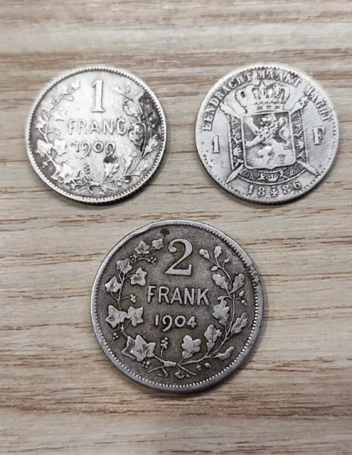 Pièces De Monnaie Belge - Argent