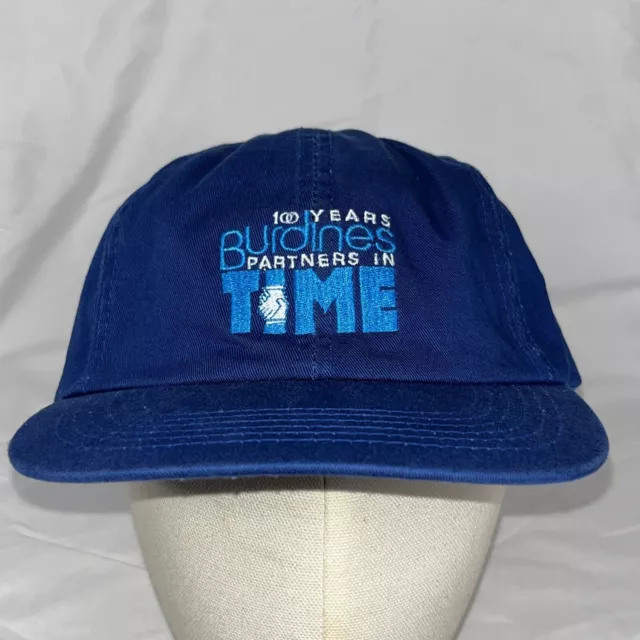 Burdines Hat Partners In Time Vintage Florida Department Store Blue Adjustable