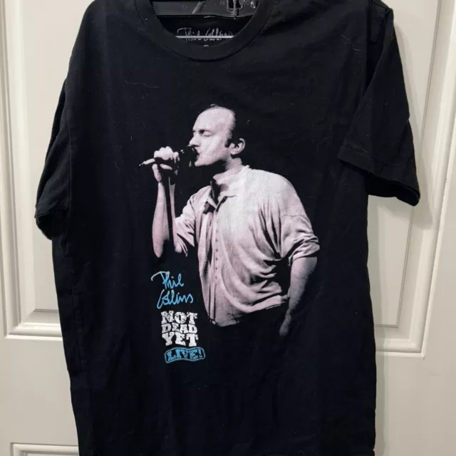 Phil Collins Concert Tee Not Dead Yet Live Tour 2018 Adult Size Small T-Shirt