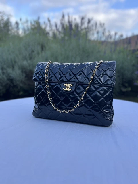 CHANEL Black Quilted Lambskin Maxi Jumbo XL Classic Single Flap