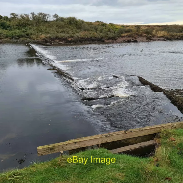 Photo 12x8 Weir on River Coquet between Warkworth and Amble The river rema c2021