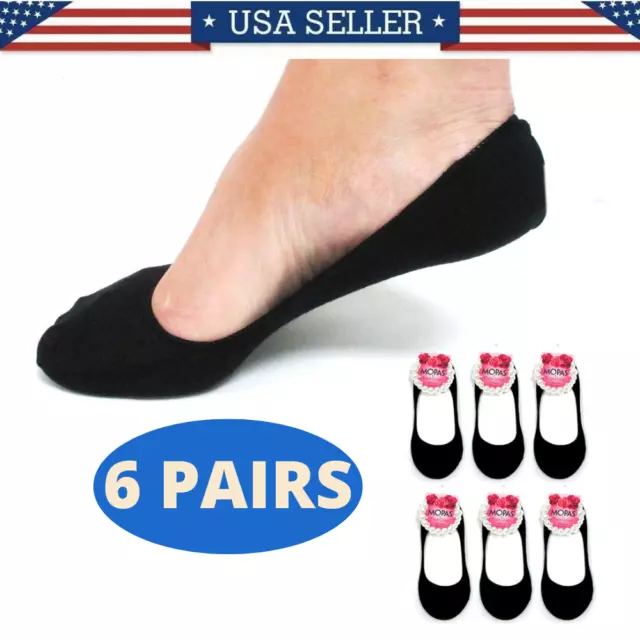 Jefferies Socks Womens No Show Peds Footie Nylon No Slip Grip