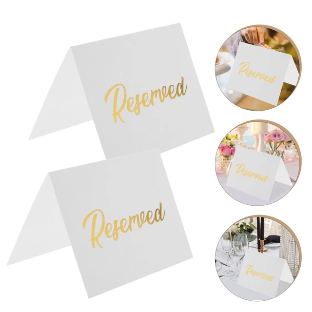 50 PCS CARTE De Table Réservée Banquet Signe Signer Pour Mariage EUR 17 ...