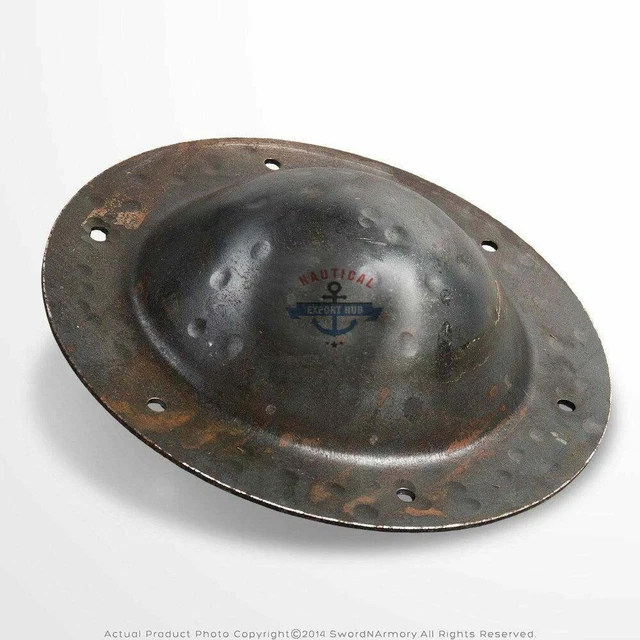 8" Steel Hand Forged Iron  Combat Grade Functional Medieval Shield Boss  gift
