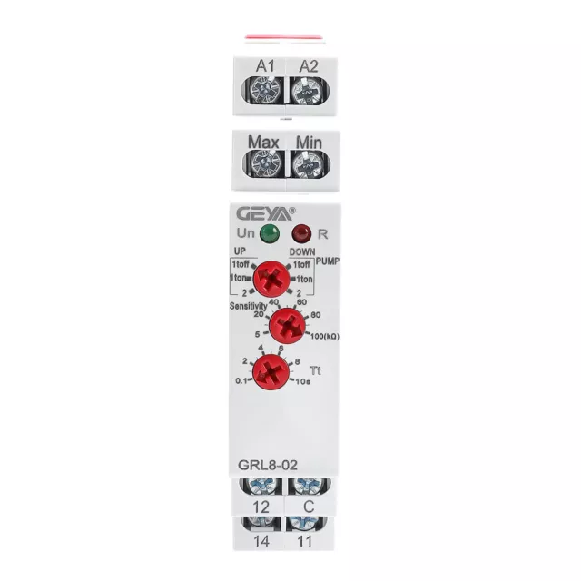 GEYA GRL8-01/02 Water Level Control Relay Liquid Monitoring Relay ACDC 24-240V