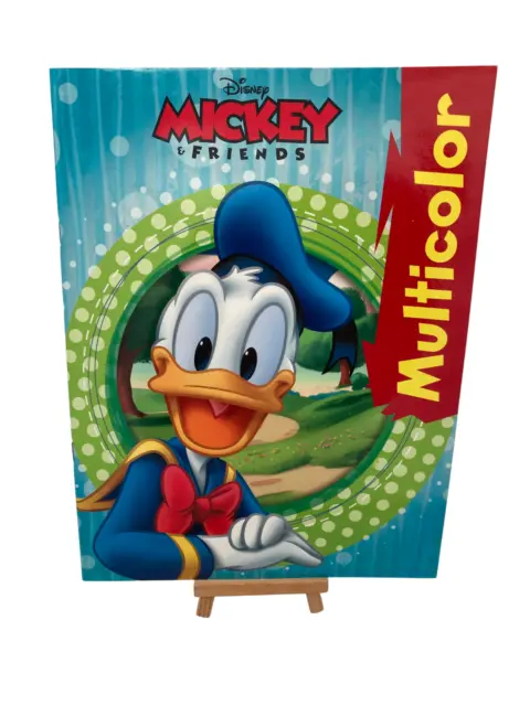 Donald Duck Malbuch Mickey Mouse Goofy Pluto Disney 16 farbige Bilder ausmalen