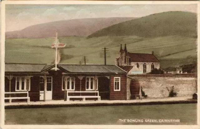 Printed Postcard Bowling Green, Cairnryan (Near Stranraer) Wigtownshire Scotland