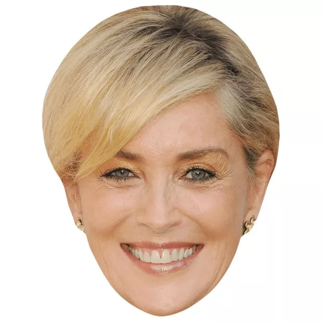 Sharon Stone (Smile) Mascaras de personajes famosos, caras de carton