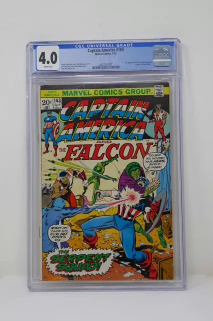 Marvel Comics 1973 Captain America and The Falcon #163 CGC 4.0 Serpent Squad