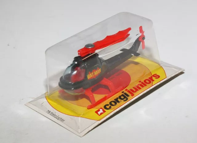 Corgi Juniors 78 Batcopter, Mint in Mint Blister (Straight from Trade Pack)