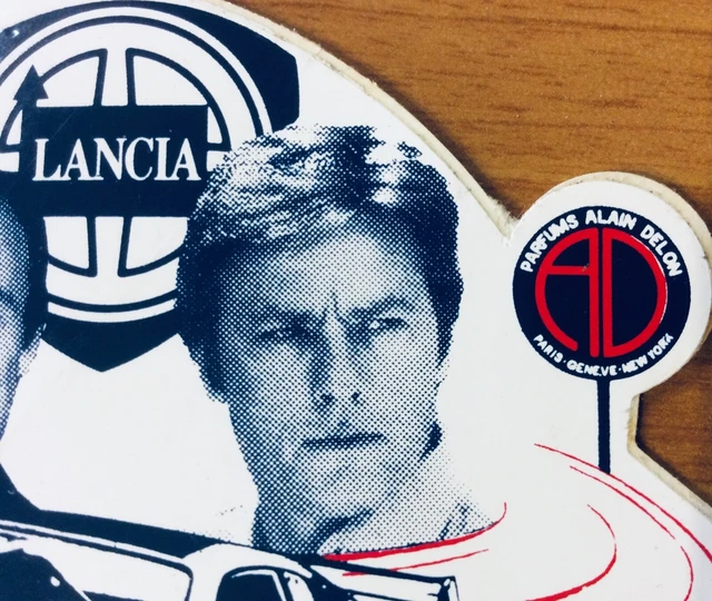 AUTOCOLLANT STICKER ALAIN DELON LANCIA MONTECARLO LE MANS Bernard