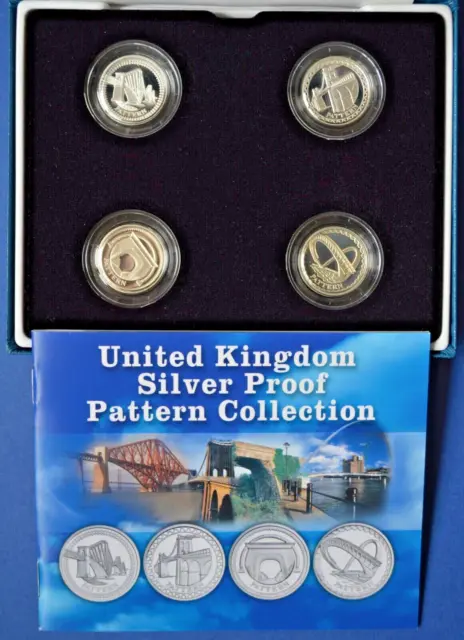 2003, SILVER PROOF PATTERN, 4 x COIN COLLECTION. Z510