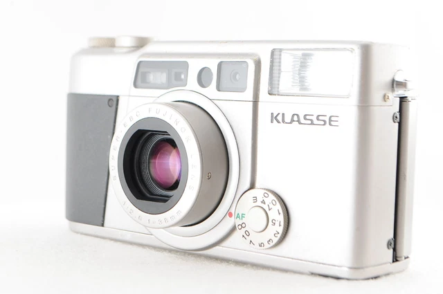 【N MINT】 Fujifilm Fuji Klasse Silver 35mm Point & Shoot Camera from Japan #1104