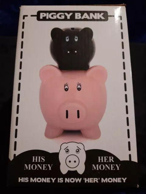 His And Her Money Piggy Bank So Very Cute## Uk postage only