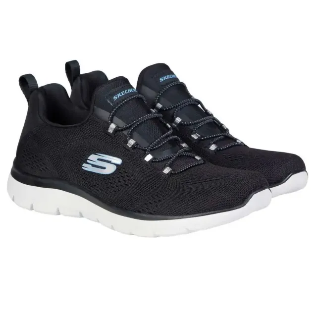 Skechers Women's Performance Summit Memory Foam Sneakers Black 6 New