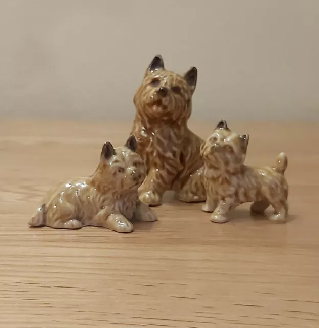 Wade Whimsies Dogs And Puppies - Cairn Full Set 2 1969 Mother & Puppies