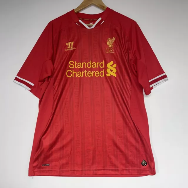 Liverpool FC 2013-2014 Home Football Shirt Warrior Red Jersey Mens Size XL